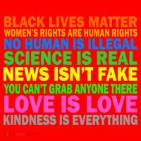 Kindness Is Everything Love Is Love Santa Hat thumb 1
