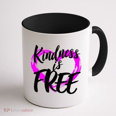 Kindness Is Free Coffee Mug back