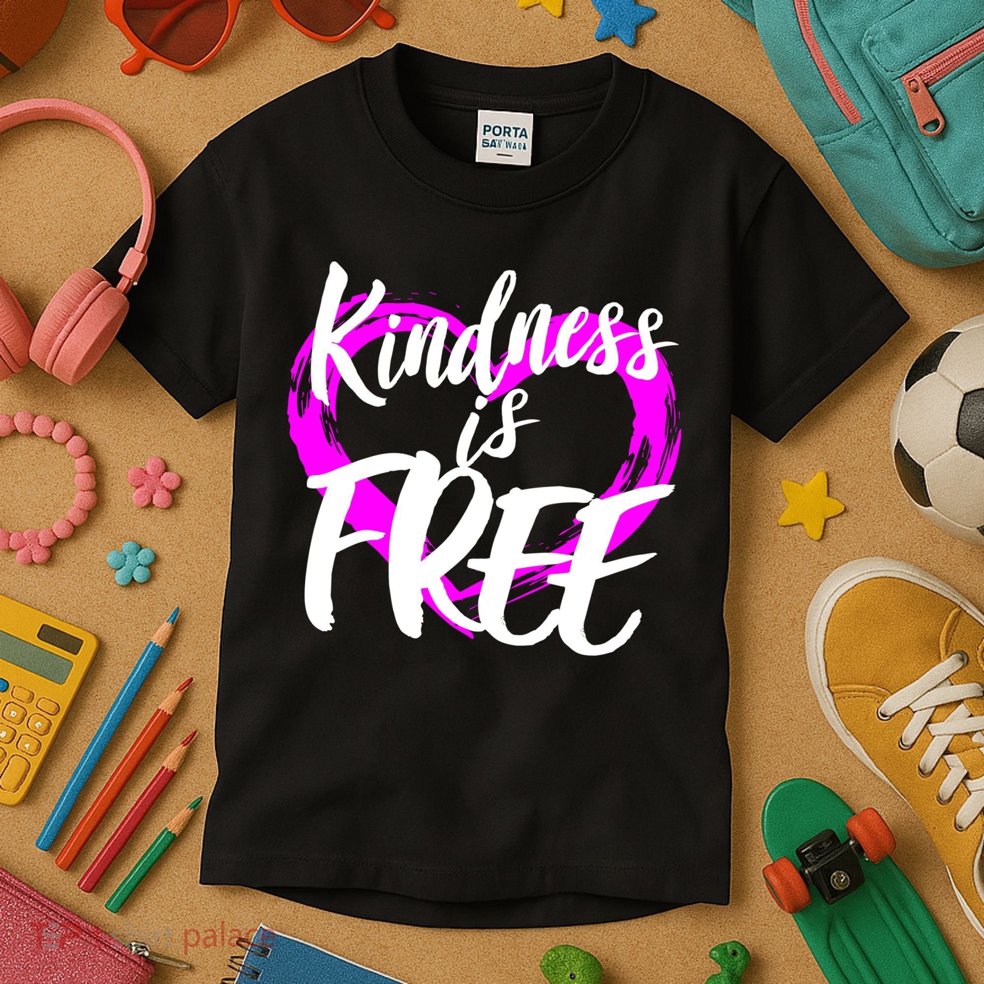 Kindness Is Free Kids T-Shirt