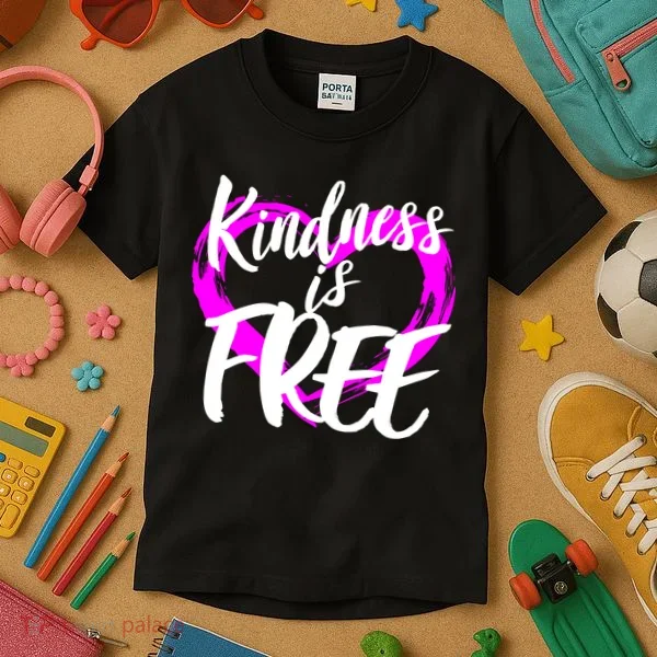 Kindness Is Free Kids T-Shirt
