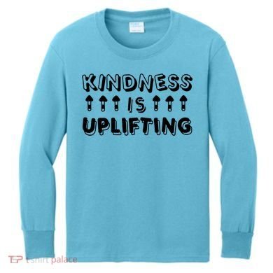 Kindness Is Uplifting Kids Long Sleeve Shirt