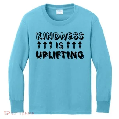 Kindness Is Uplifting Kids Long Sleeve Shirt