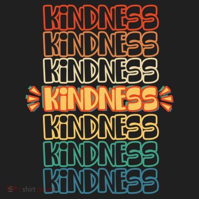 Kindness Pattern Comfort Colors Boxy T-Shirt