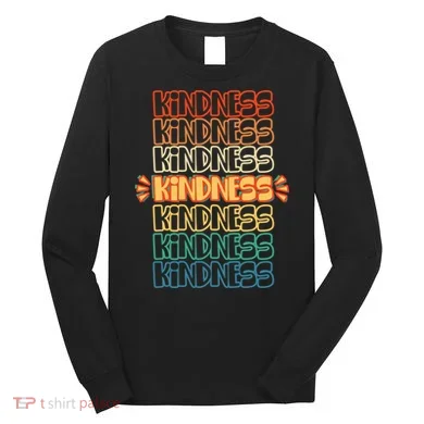 Kindness Pattern Long Sleeve Shirt