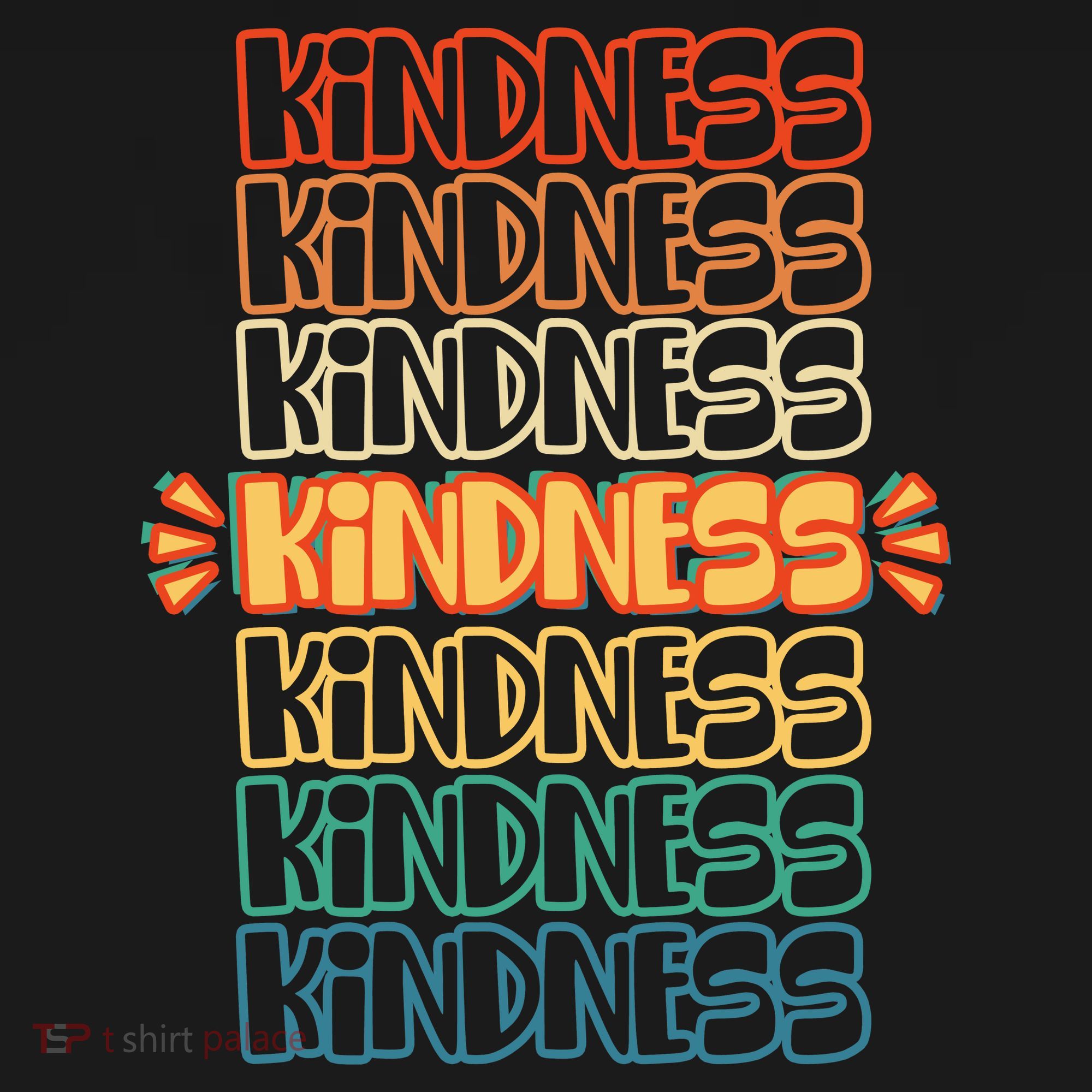 Kindness Pattern T-Shirt