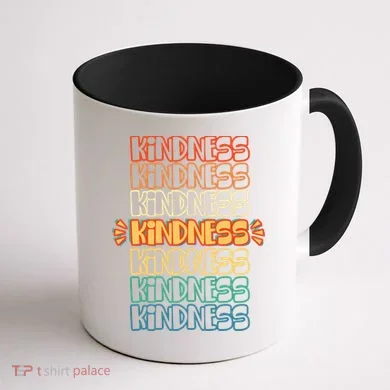 Kindness Pattern Coffee Mug back