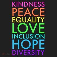 Kindness Peace Equality Love Hope Diversity Women's Sweatshirt thumb 2