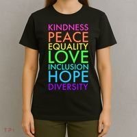 Kindness Peace Equality Love Hope Diversity T-Shirt thumb 4