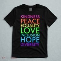 Kindness Peace Equality Love Hope Diversity T-Shirt thumb 5