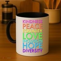 Kindness Peace Equality Love Hope Diversity Coffee Mug thumb 4