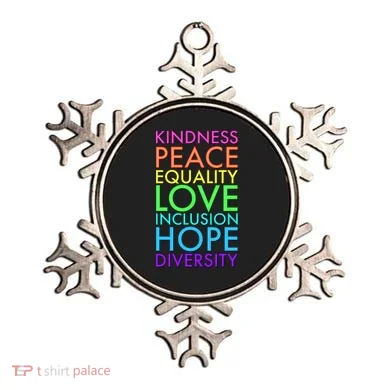 Kindness Peace Equality Love Hope Diversity Ornament