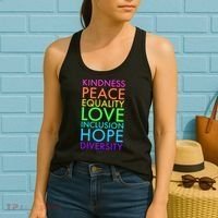 Kindness Peace Equality Love Hope Diversity Women's Tank Top thumb 2