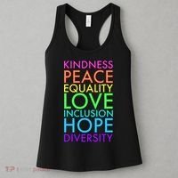 Kindness Peace Equality Love Hope Diversity Women's Tank Top thumb 3