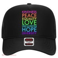 Kindness Peace Equality Love Hope Diversity Hat thumb 0