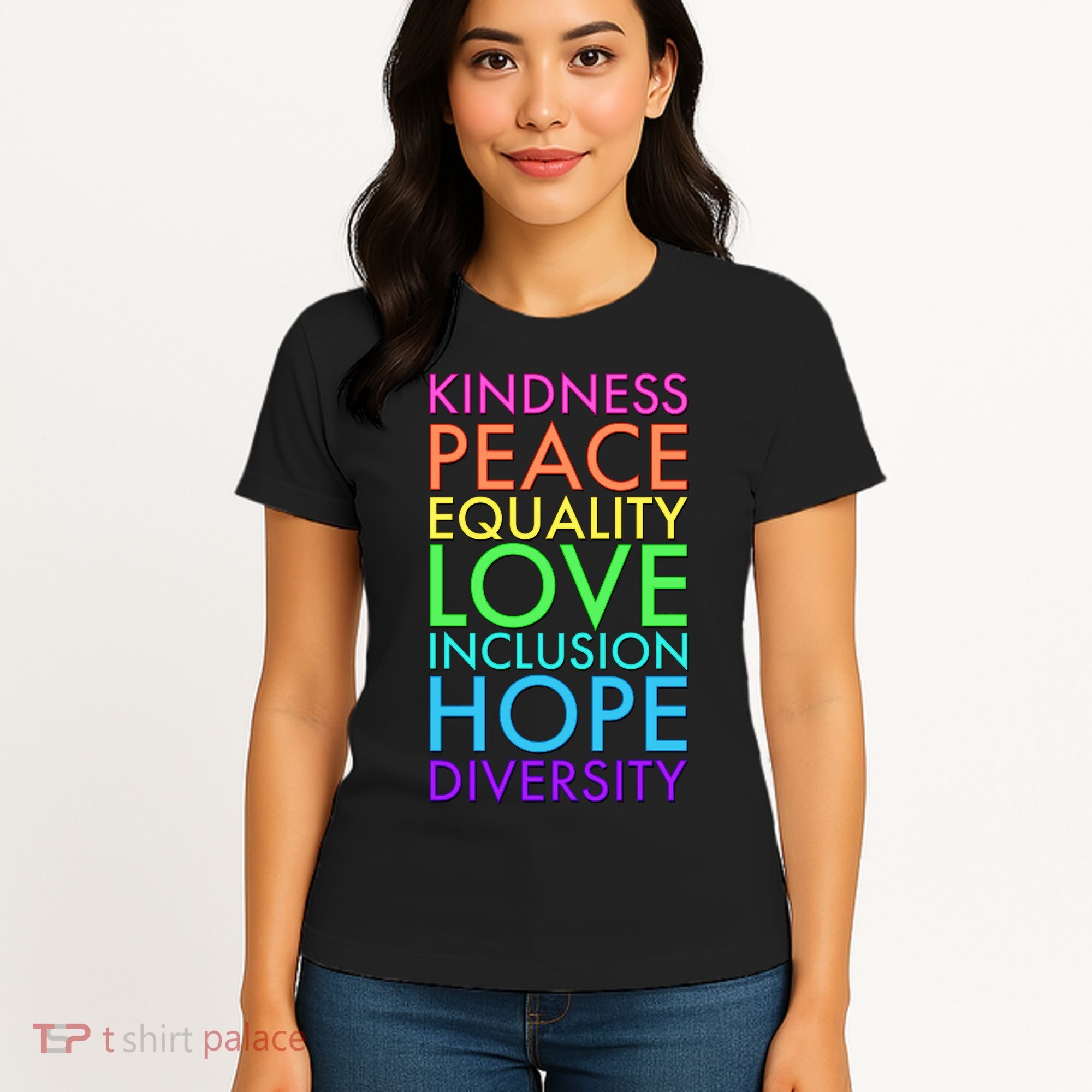 Kindness Peace Equality Love Hope Diversity Women's T-Shirt