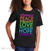 Kindness Peace Equality Love Hope Diversity Kids T-Shirt thumb 2