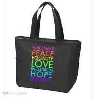Kindness Peace Equality Love Hope Diversity Tote Bag thumb 3