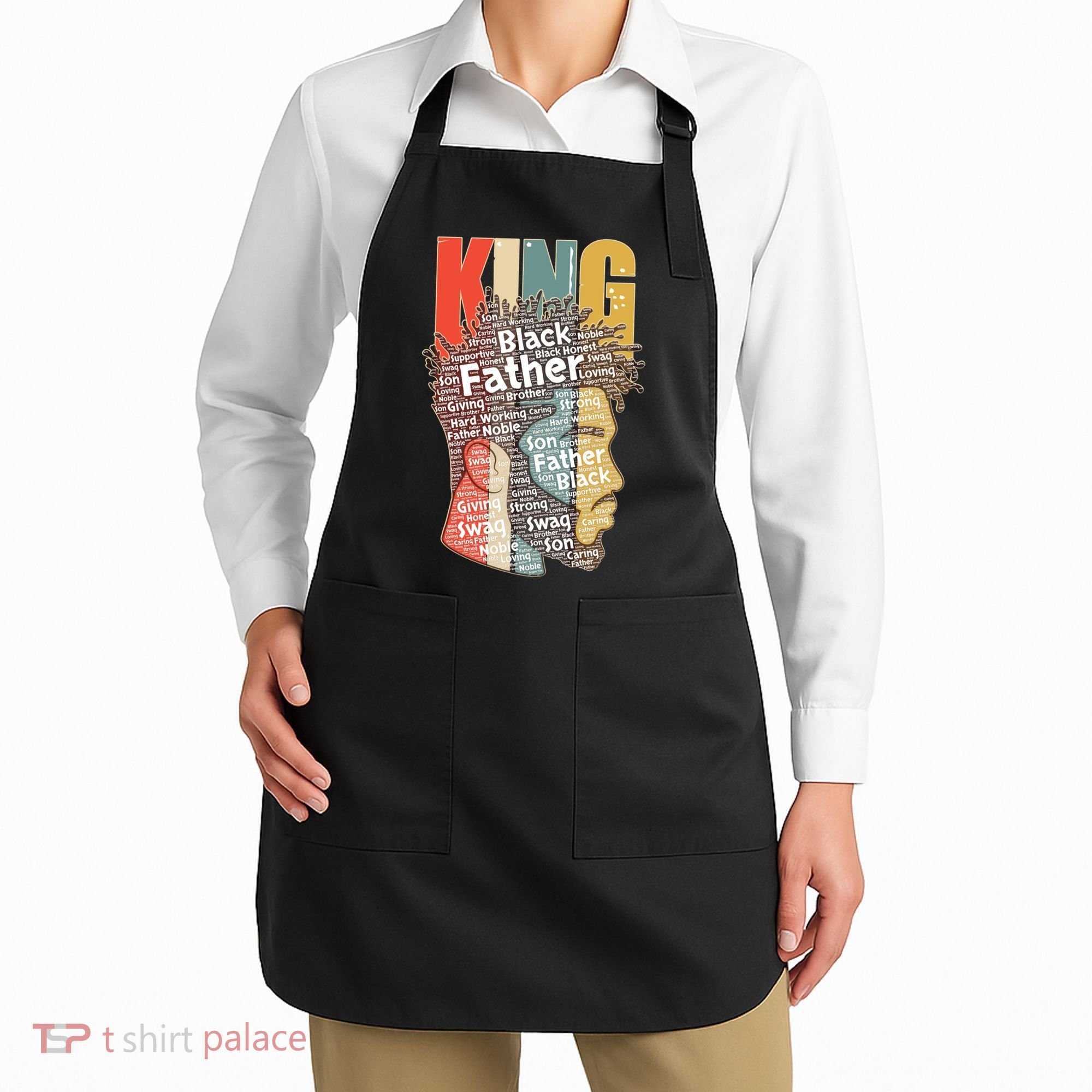 King African American Black Father Apron