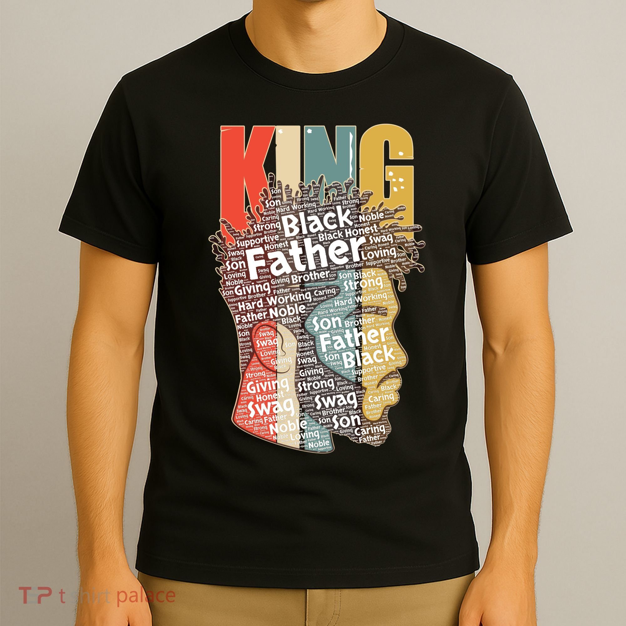 King African American Black Father T-Shirt