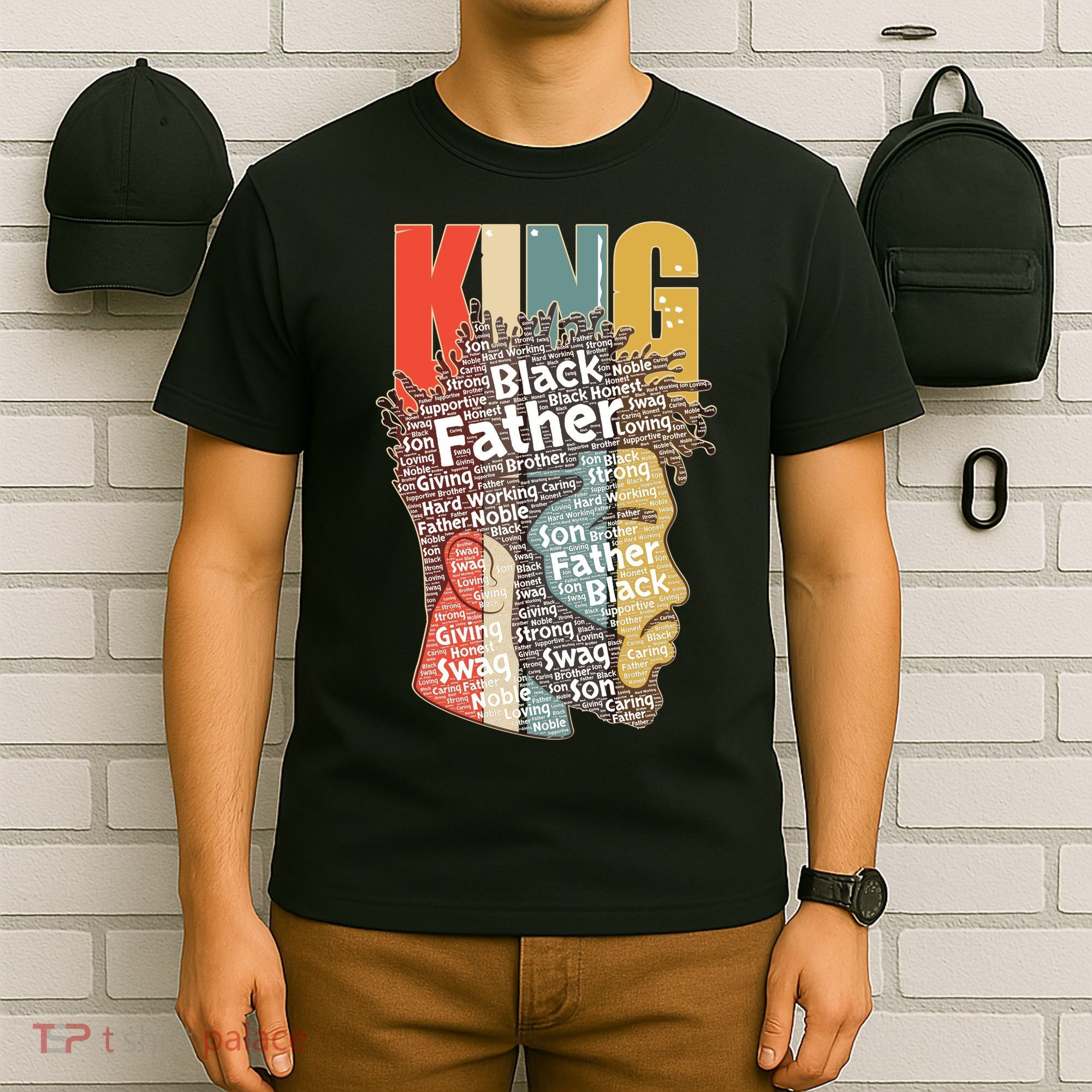 King African American Black Father T-Shirt