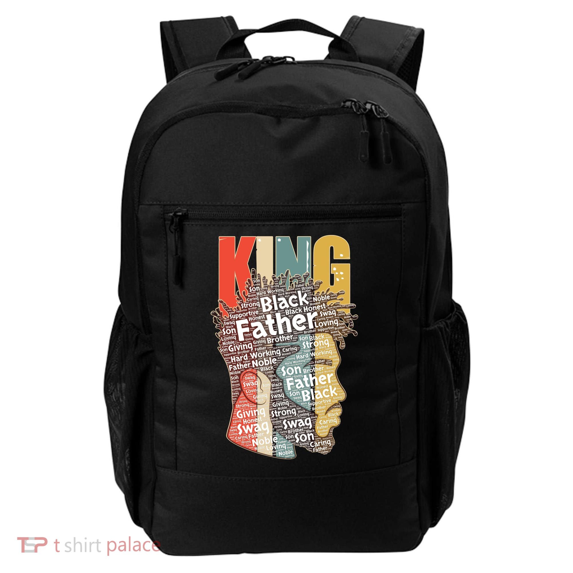 King African American Black Father Backpack