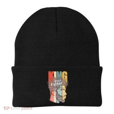 King African American Black Father Beanie