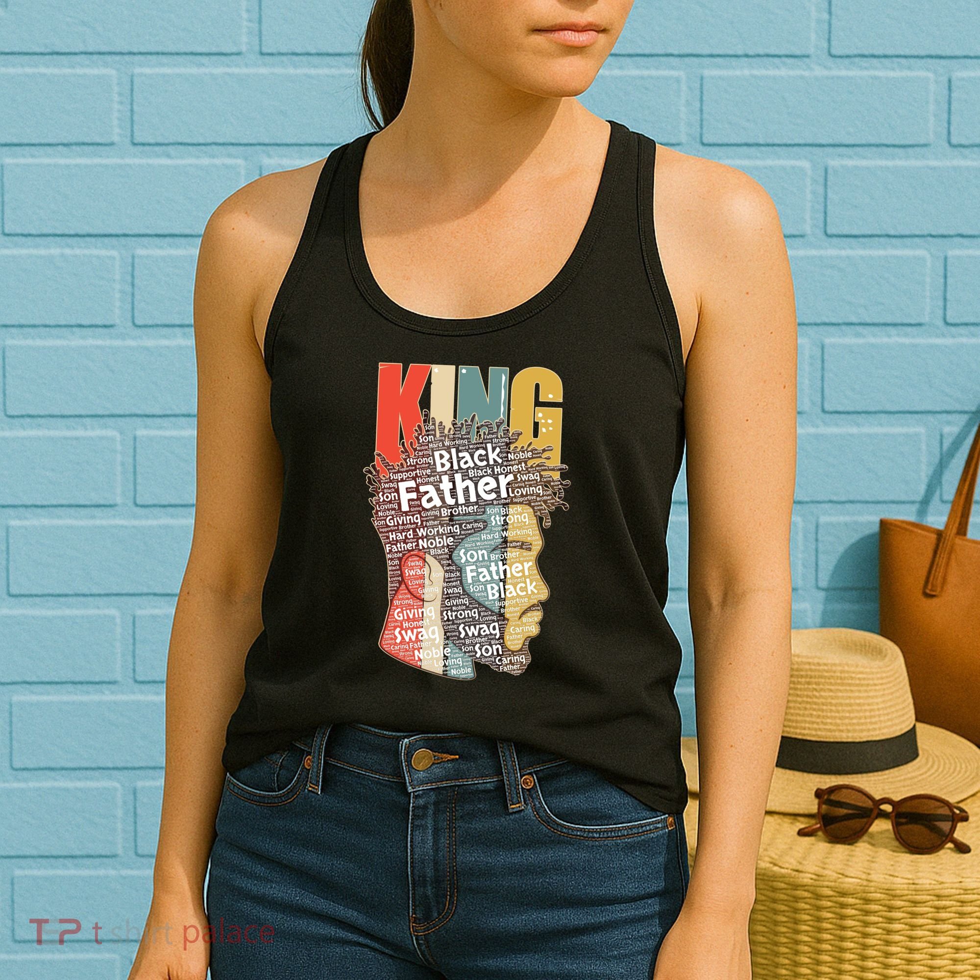 King African American Black Father Women's Tank Top