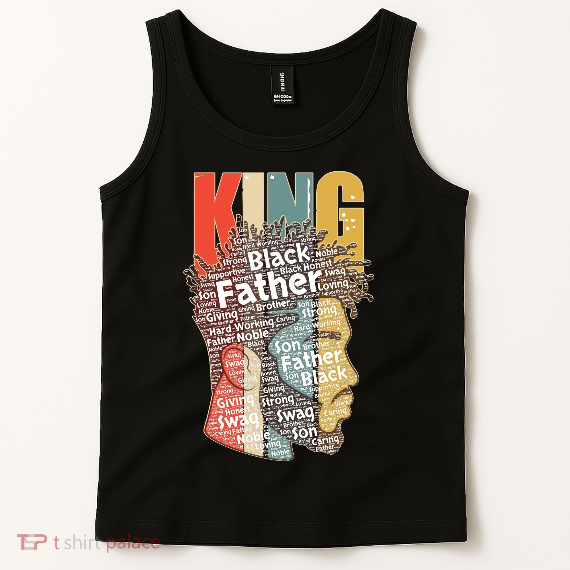 King African American Black Father Tank Top