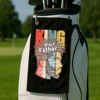 King African American Black Father Golf Towel thumb 2