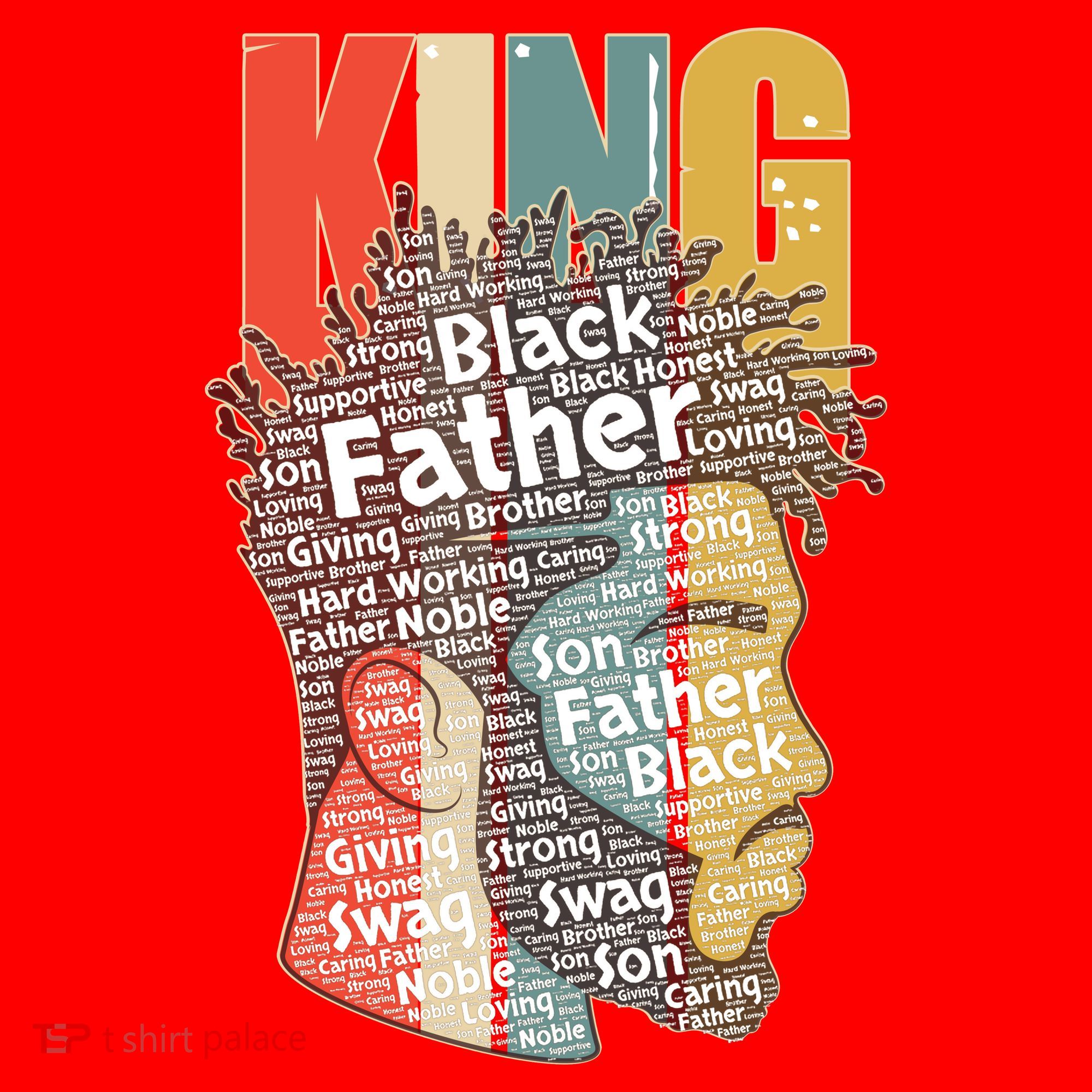 King African American Black Father Santa Hat