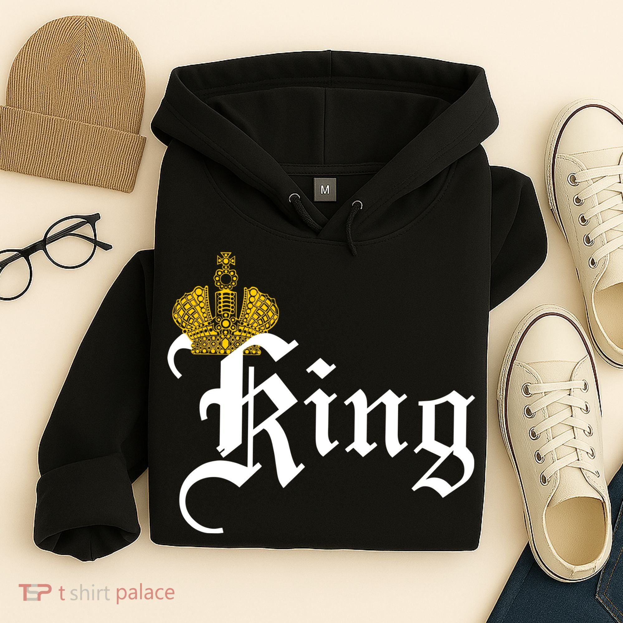 King Crown Old English Logo Hoodie