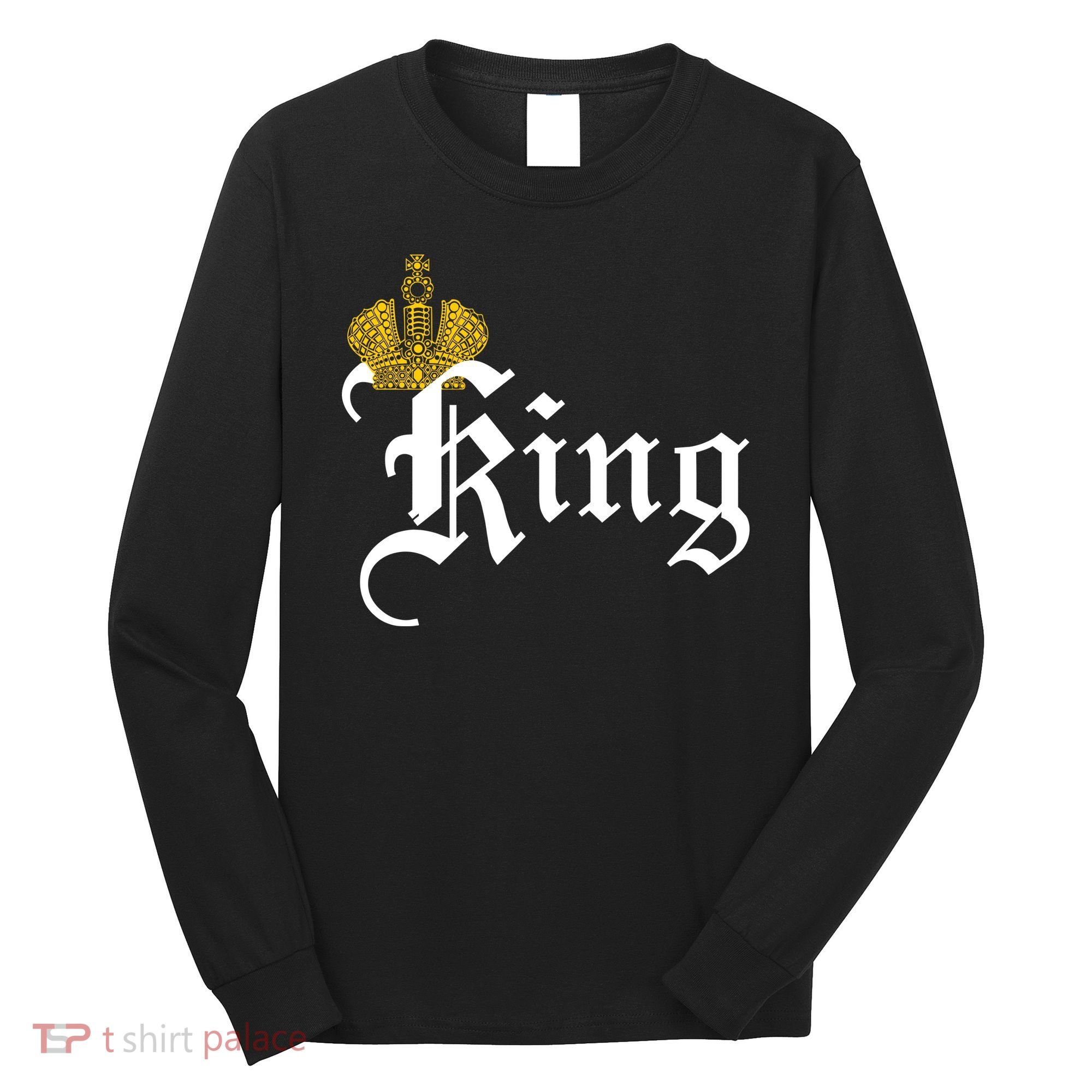 King Crown Old English Logo Long Sleeve Shirt