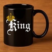 King Crown Old English Logo 11oz C Handle Ceramic Mug thumb 3
