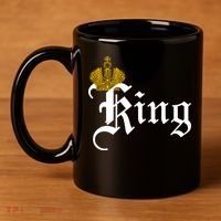 King Crown Old English Logo 11oz C Handle Ceramic Mug thumb 4