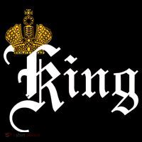 King Crown Old English Logo Ornament thumb 1