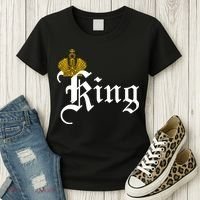 King Crown Old English Logo Women's T-Shirt thumb 3
