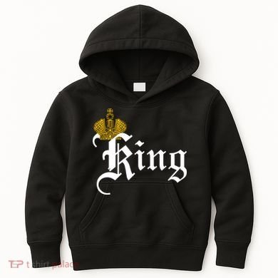 King Crown Old English Logo Kids Hoodie