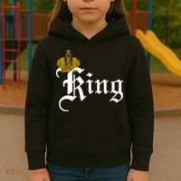 King Crown Old English Logo Kids Hoodie thumb 3