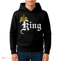 King Crown Old English Logo Kids Hoodie thumb 4