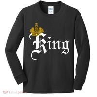 King Crown Old English Logo Kids Long Sleeve Shirt thumb 0