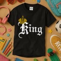 King Crown Old English Logo Kids T-Shirt thumb 3