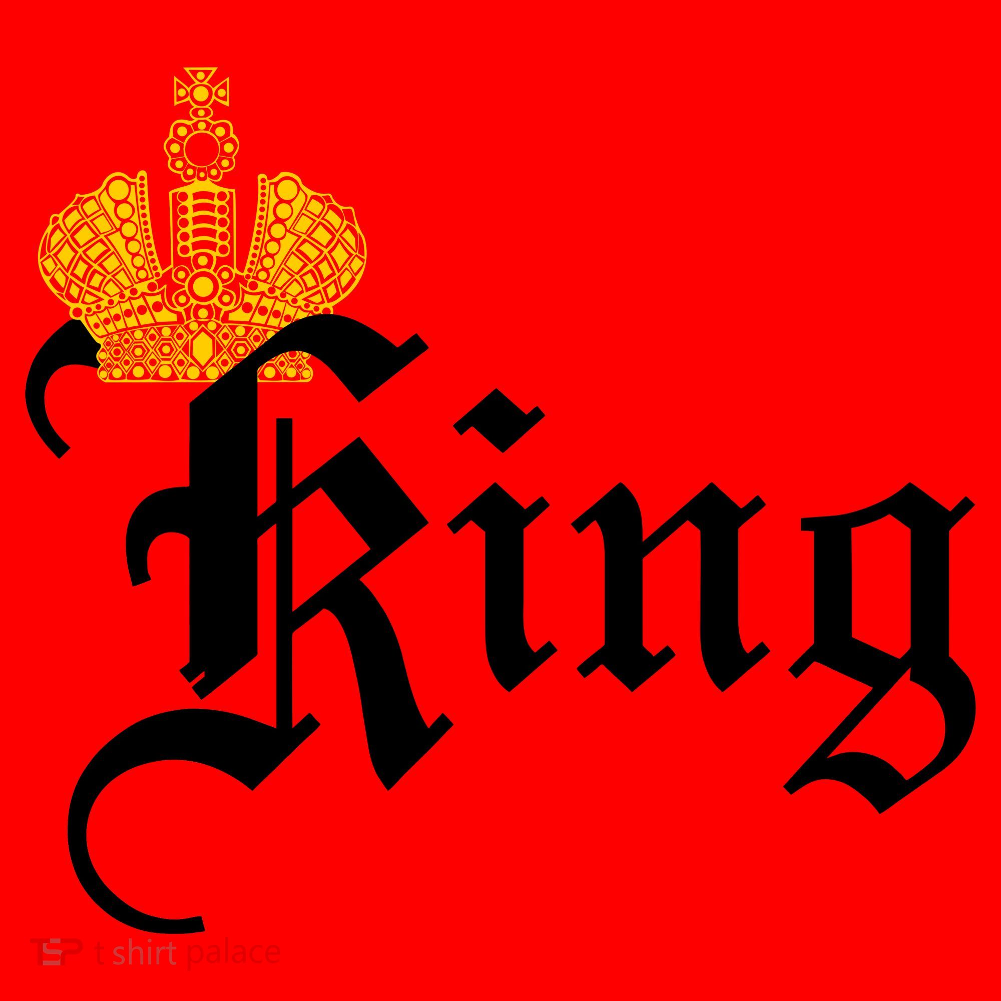 King Crown Old English Logo Santa Hat