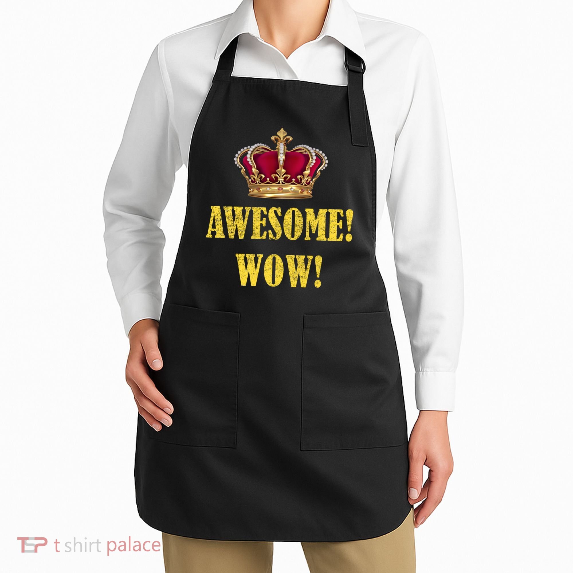 King George Awesome Wow Found Father Hamilton Apron