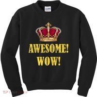 King George Awesome Wow Found Father Hamilton Kids Sweatshirt thumb 0