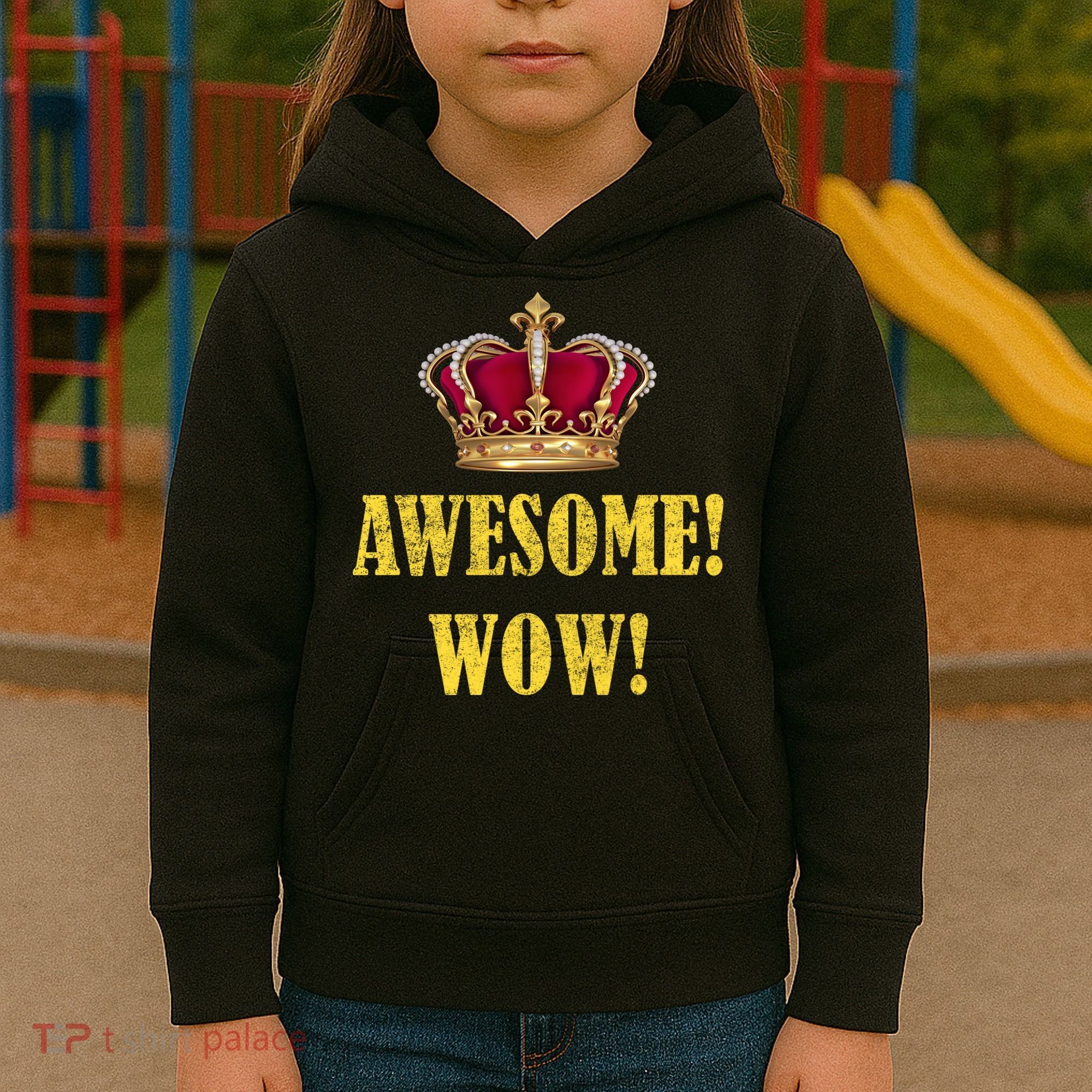 King George Awesome Wow Found Father Hamilton Kids Hoodie