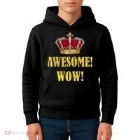 King George Awesome Wow Found Father Hamilton Kids Hoodie thumb 4