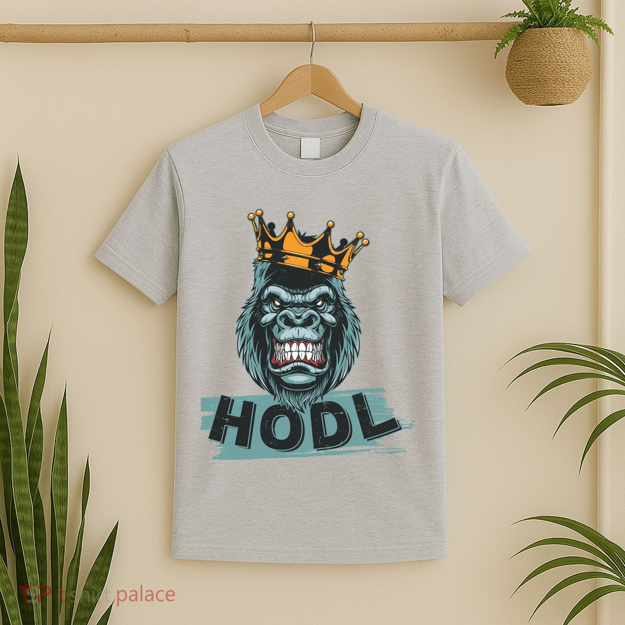 King Gorilla Apes HODL Wall Street Stock Market T-Shirt