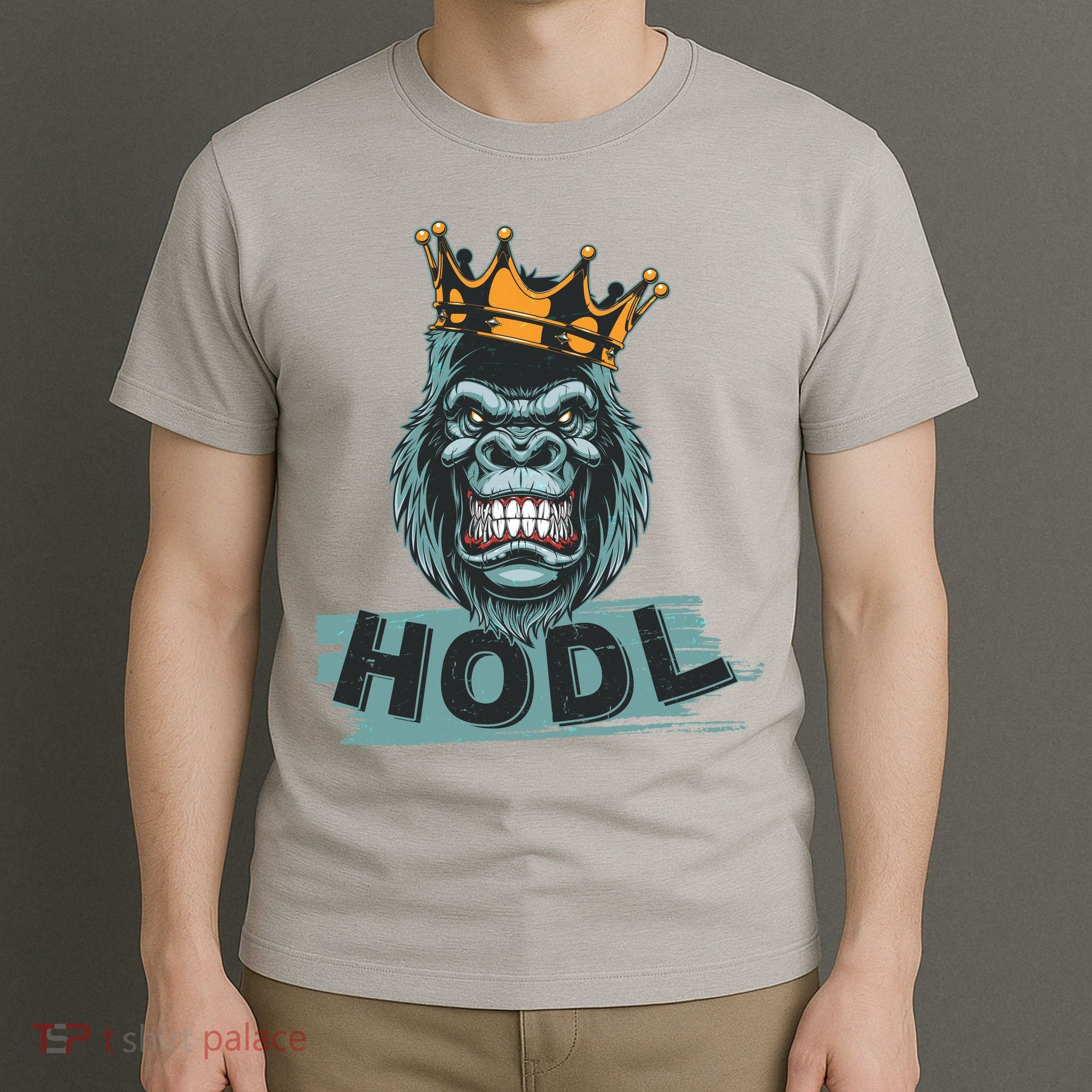 King Gorilla Apes HODL Wall Street Stock Market T-Shirt