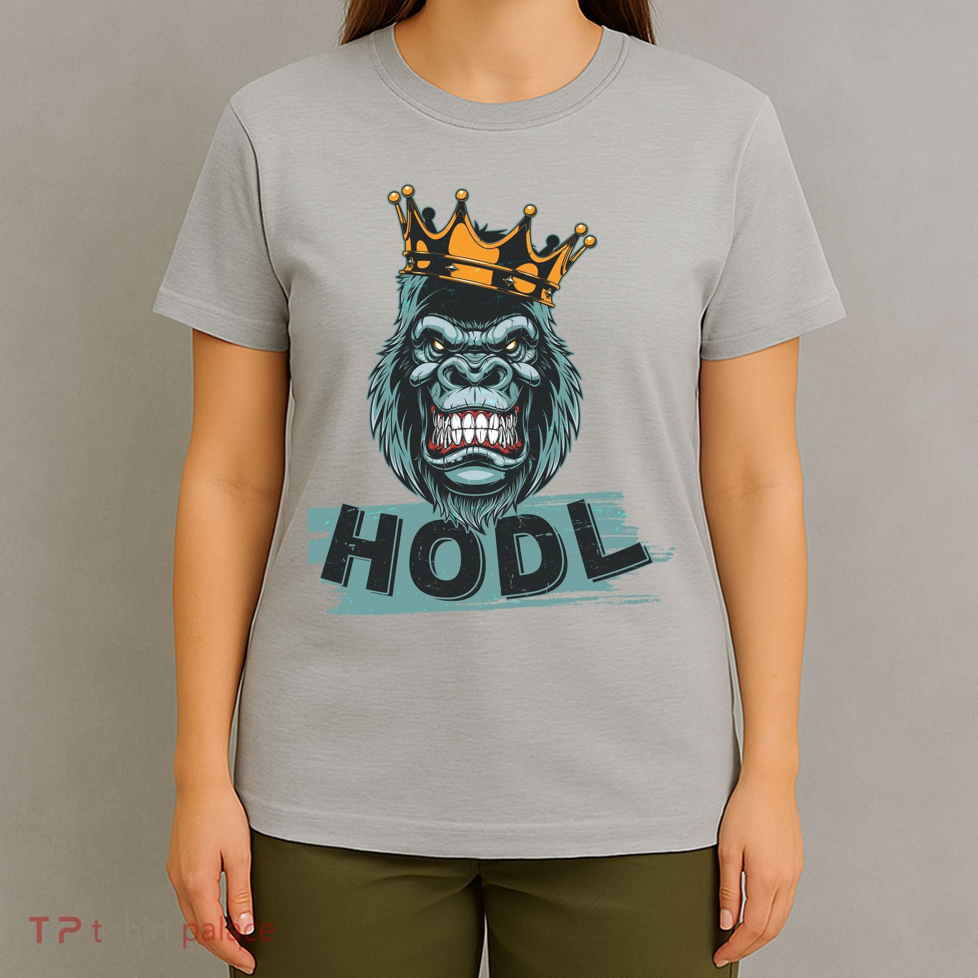 King Gorilla Apes HODL Wall Street Stock Market T-Shirt