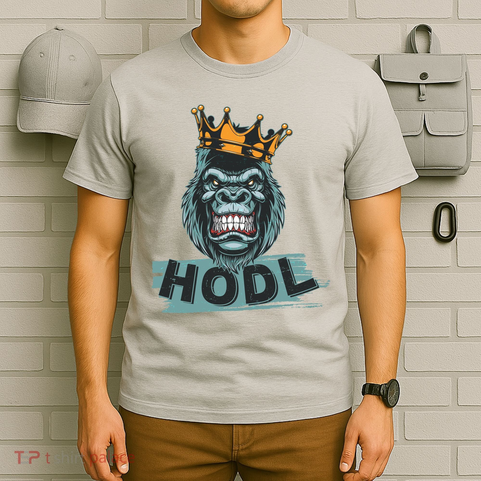 King Gorilla Apes HODL Wall Street Stock Market T-Shirt